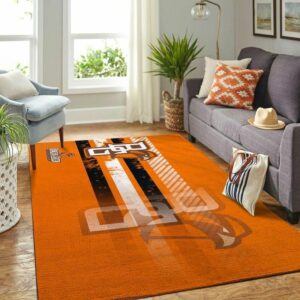 Bowling Green State University Ncaa Custom Type 8691 Rug Home Decor Living Room Area Carpet