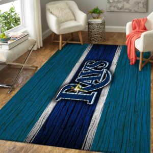 Tampa Bay Rays Mlb Baseball Team Logo Type 8704 Rug Home Decor Living Room Area Carpet