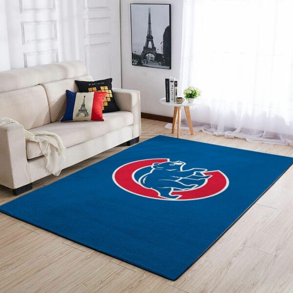 Chicago Cubs Mlb Baseball Team Logo Type 8728 Rug Living Room Area Carpet Home Decor