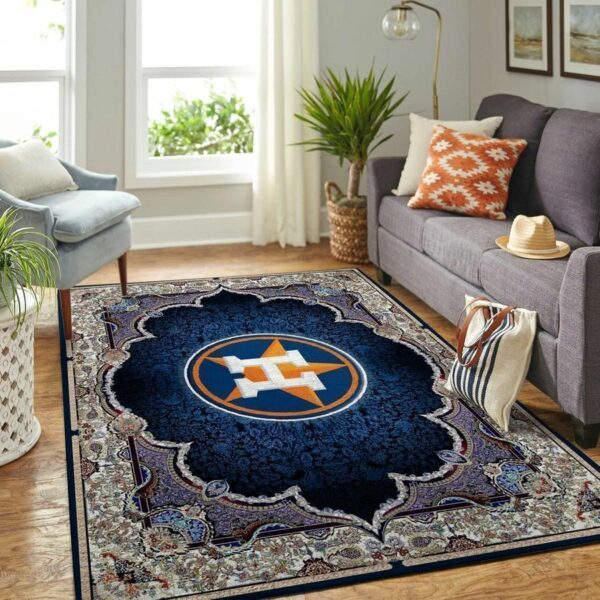 Houston Astros Mlb Baseball Team Logo Type 8736 Rug Living Room Home Decor Area Carpet