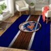 New York Mets Mlb Baseball Team Logo Type 8742 Rug Area Carpet Home Decor Living Room