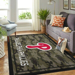 Philadelphia Phillies Mlb Baseball Team Logo Type 8764 Rug Living Room Home Decor Area Carpet