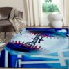 Los Angeles Dodgers Mlb Baseball Team Logo Type 8768 Rug Living Room Area Carpet Home Decor