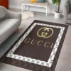 Gucci Brown Rectangle Rug Door Mat Area Carpet Home Decor Fashion Brand Luxury