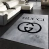 Gucci Grey Rectangle Rug Door Mat Home Decor Fashion Brand Luxury Area Carpet