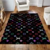 Louis Vuitton Rectangle Rug Home Decor Luxury Door Mat Fashion Brand Area Carpet