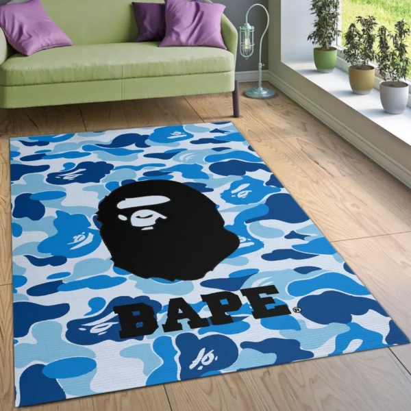 Bape Rectangle Rug Door Mat Home Decor Luxury Fashion Brand Area Carpet