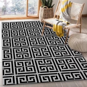 Versace Rectangle Rug Fashion Brand Home Decor Luxury Door Mat Area Carpet