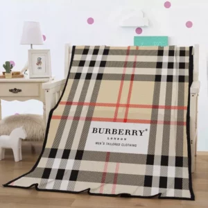 Burberry Fleece Blanket Luxury Home Decor Fashion Brand