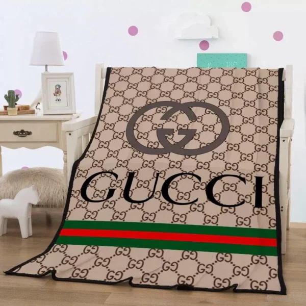 Gucci New Fleece Blanket Luxury Fashion Brand Home Decor