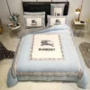 Burberry Logo Brand Bedding Set Home Decor Bedroom Bedspread Luxury