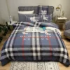 Burberry Logo Brand Bedding Set Home Decor Bedroom Luxury Bedspread