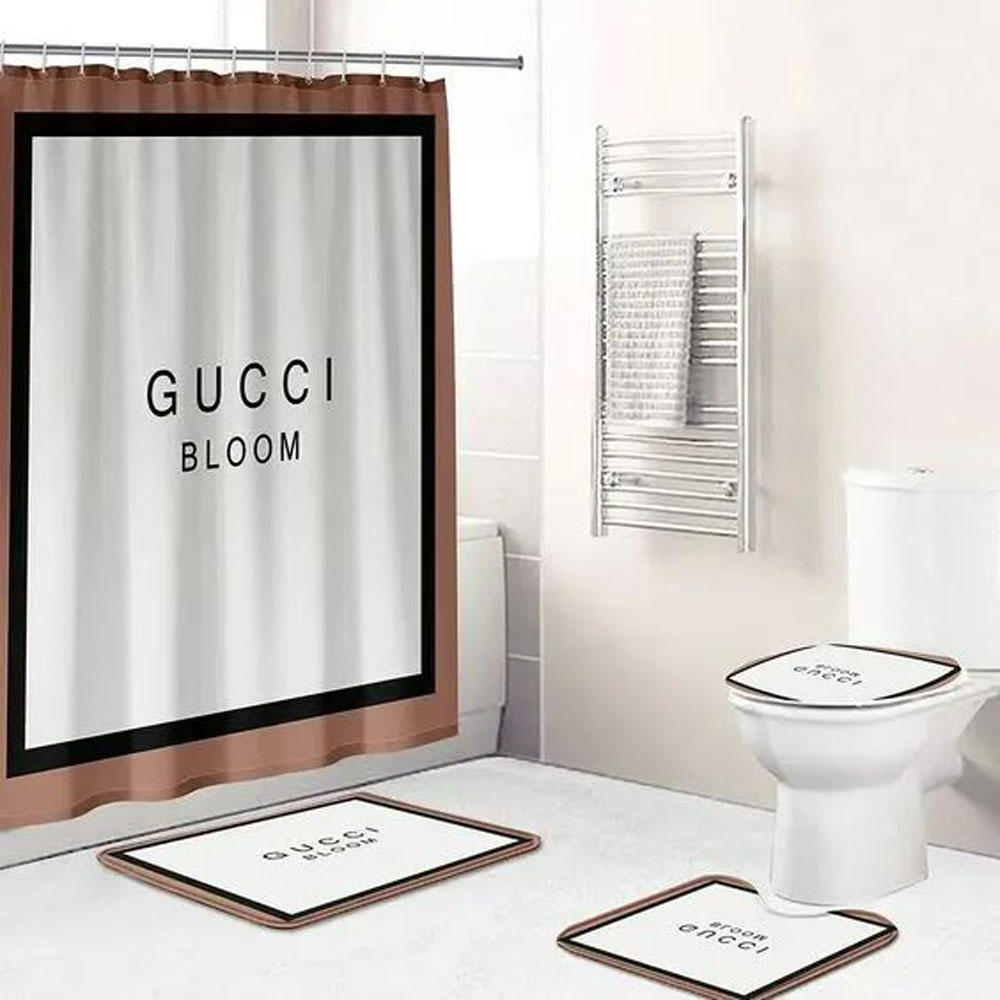 Gucci Bloom Bathroom Set Luxury Fashion Brand Home Decor Hypebeast Bath Mat