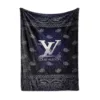 Louis Vuitton Logo Fleece Blanket Fashion Brand Home Decor Luxury