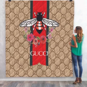 Gucci Bee Fleece Blanket Fashion Brand Luxury Home Decor