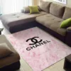 Chanel Pinky Rectangle Rug Door Mat Home Decor Fashion Brand Area Carpet Luxury