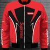 Supreme Red Black Bomber Jacket Fashion Brand Outfit Luxury