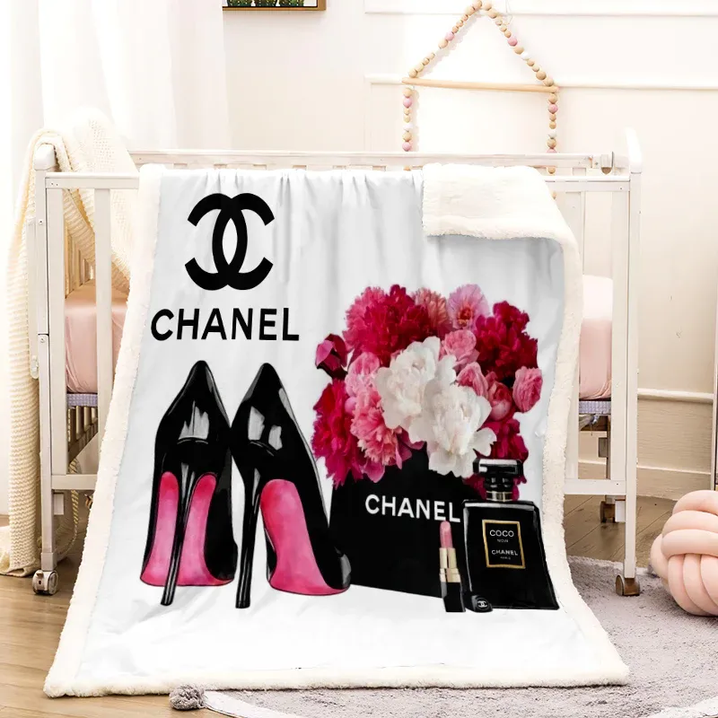 Chanel Coco Fleece Blanket Fashion Brand Home Decor Luxury