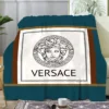 Versace Fleece Blanket Home Decor Luxury Fashion Brand