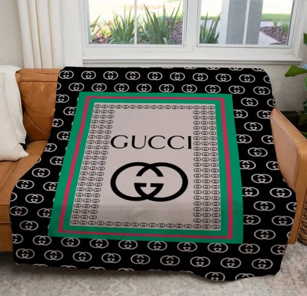 Gucci New Fleece Blanket Fashion Brand Home Decor Luxury