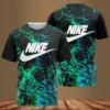 Nike Blue Green T Shirt Luxury Outfit Fashion