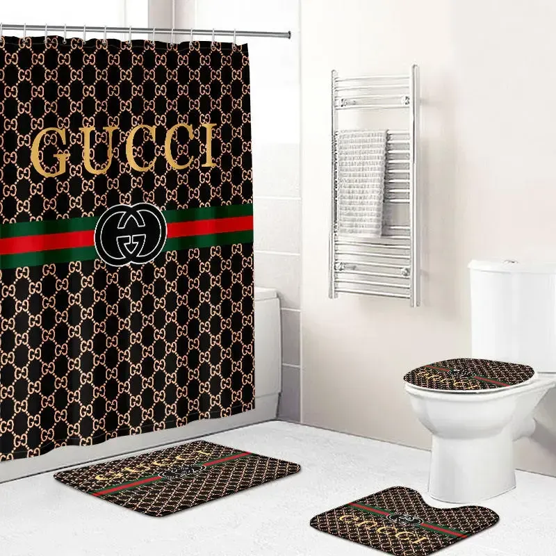 Gucci Bathroom Set Hypebeast Luxury Fashion Brand Home Decor Bath Mat
