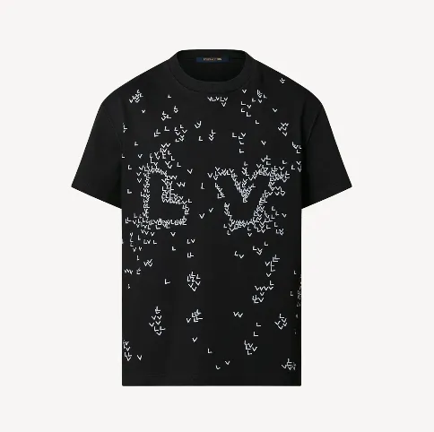 Louis Vuitton Logo Black T Shirt Outfit Fashion Luxury