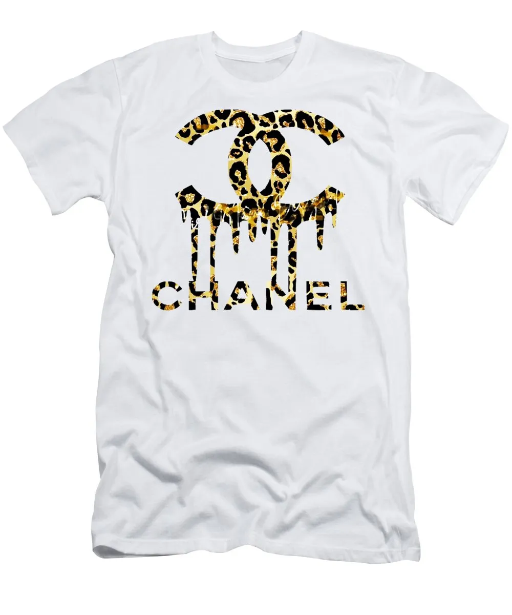 Chanel Leopard Logo White T Shirt Fashion Outfit Luxury