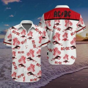 Acdc Hawaiian Shirt Beach Outfit Summer