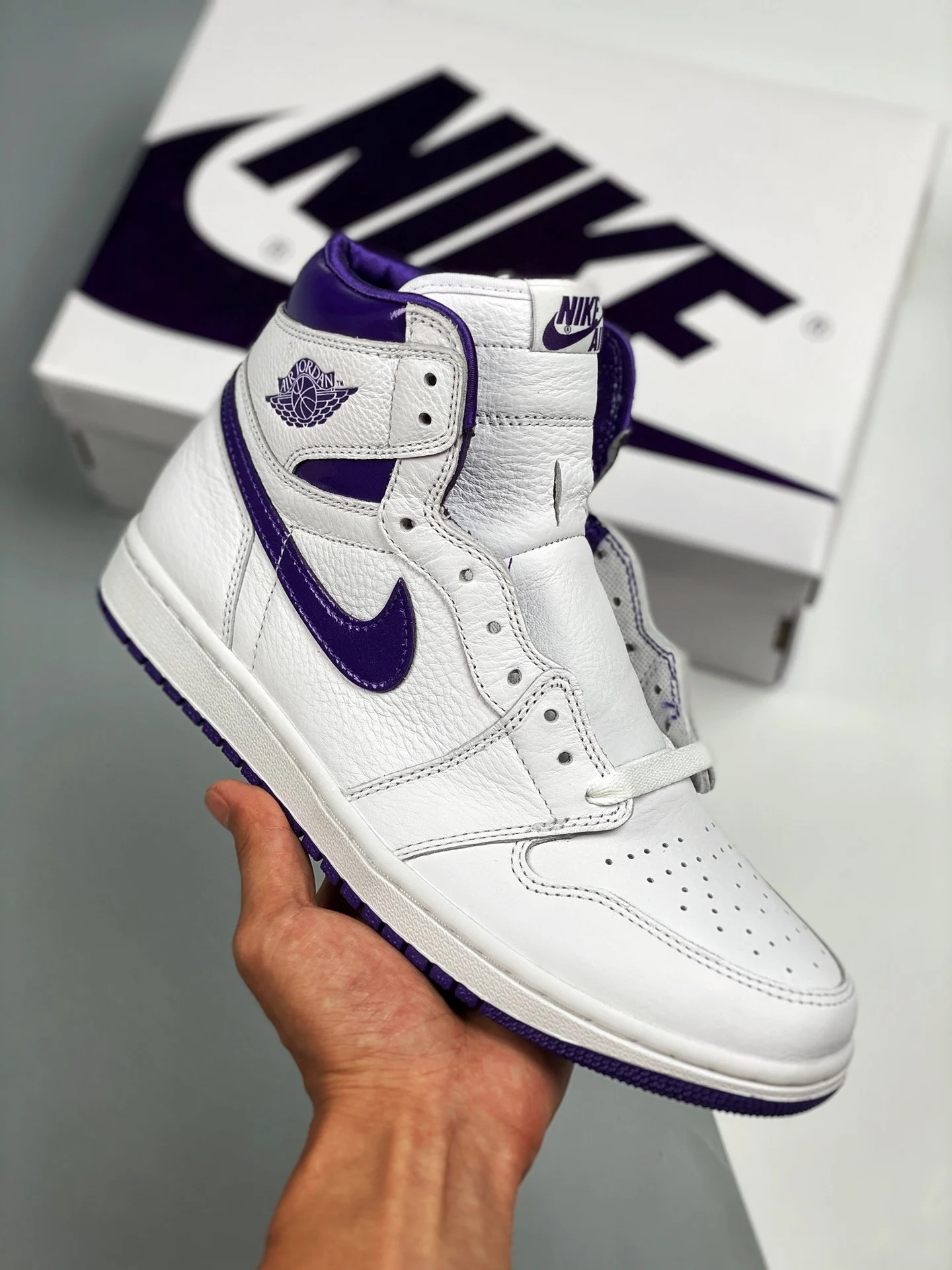 Air Jordan 1 High OG White Court Purple For Sale