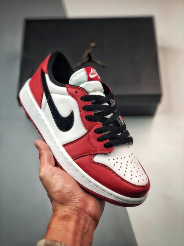 Air Jordan 1 Low Golf Chicago Varsity Red Black-White For Sale