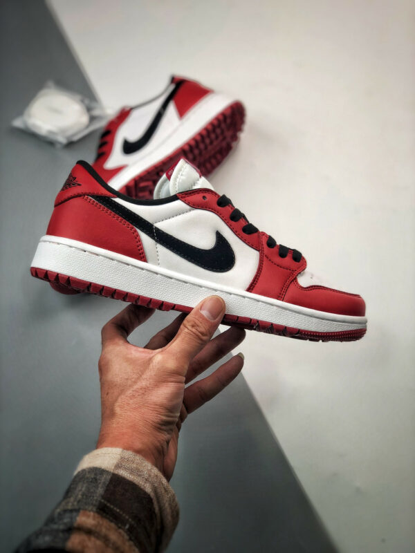 Air Jordan 1 Low Golf Chicago Varsity Red Black-White For Sale