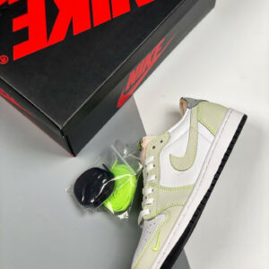 Air Jordan 1 Low OG White Ghost Green-Black DM7837-103 For Sale