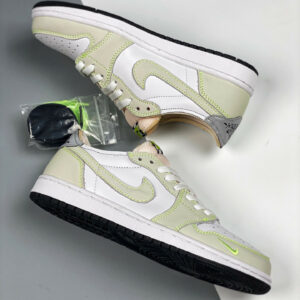 Air Jordan 1 Low OG White Ghost Green-Black DM7837-103 For Sale