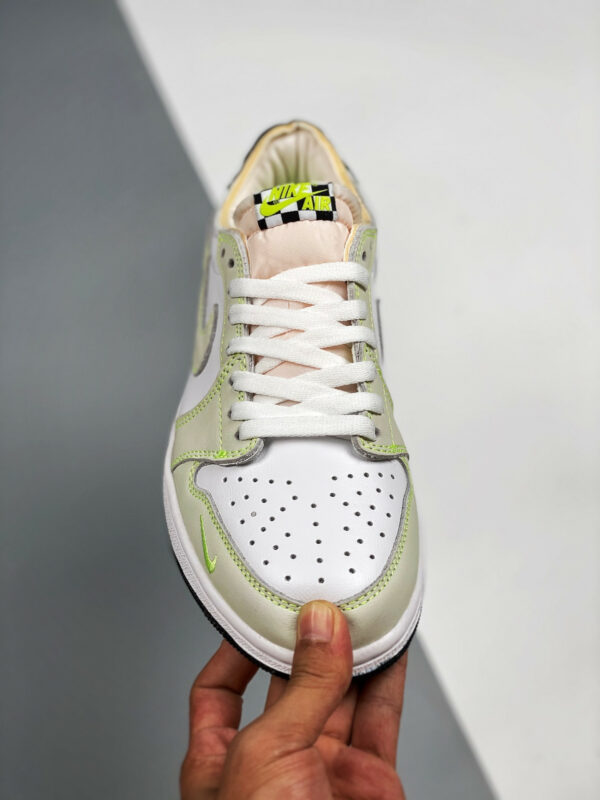 Air Jordan 1 Low OG White Ghost Green-Black DM7837-103 For Sale