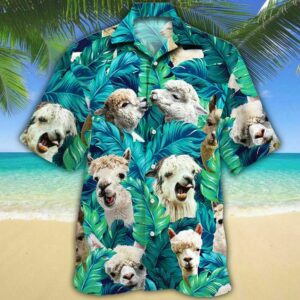 Alpaca Lovers Hawaiian Shirt Summer Outfit Beach