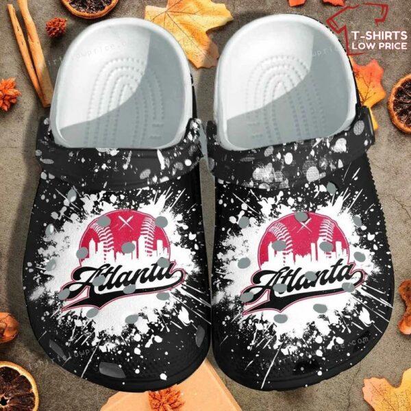 Atlanta Baseball Custom Crocs Shoes AI