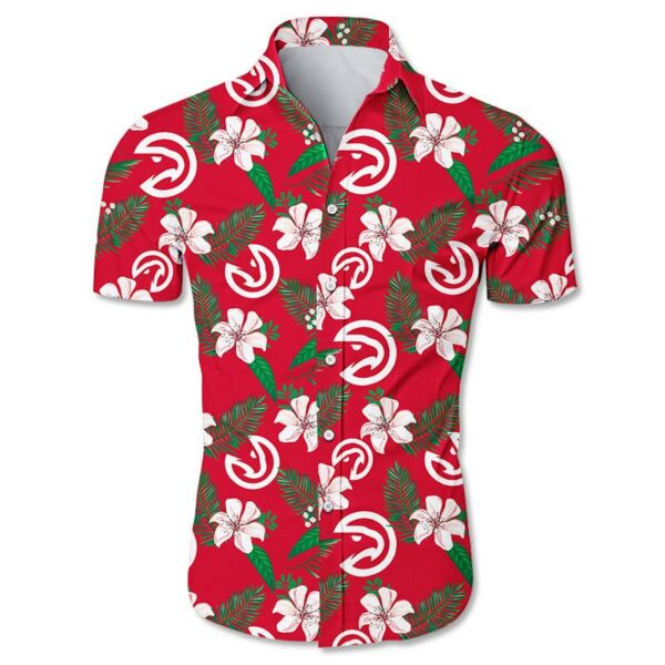 Atlanta Hawks Floral Small Flowers Hawaiian Shirt