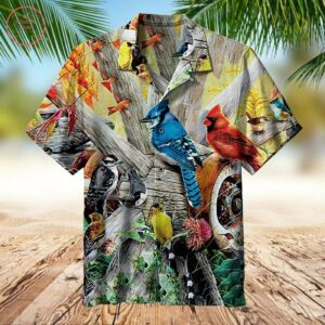 Backyard Birds Hawaiian Shirt Beach Summer Outfit