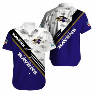 Baltimore Ravens Pattern Hawaiian Shirt