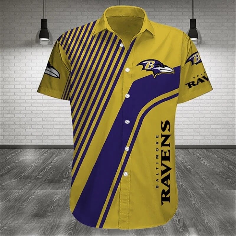 Baltimore Ravens Cross Hawaiian Shirt
