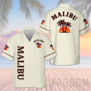 Basic Ed Beige Malibu Rum Hawaiian Shirt