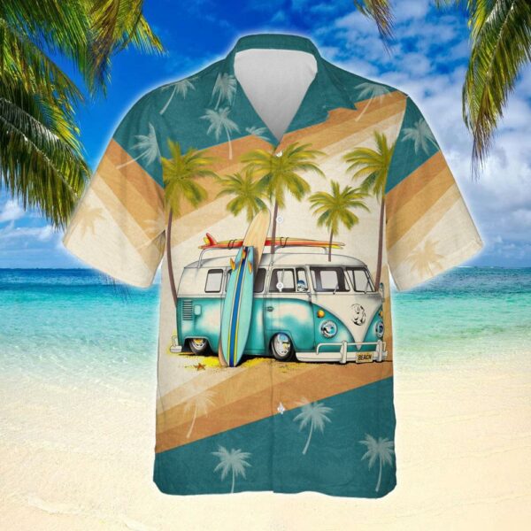 Bus Hawaiian Shirt Outfit Summer Beach