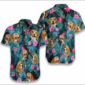 Beagle Tropical Hawaiian Shirt Summer Outfit Beach