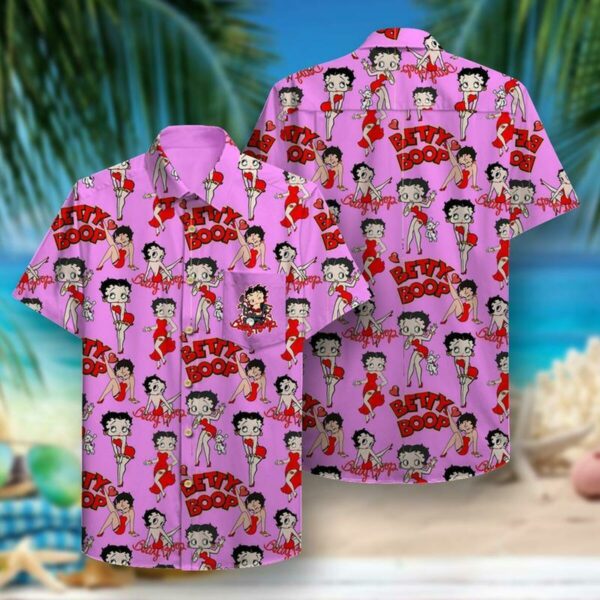 Betty Boop Hawaiian Shirt Summer Outfit Beach