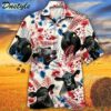 Black Angus Cattle Lovers American Flag Hawaiian Shirt