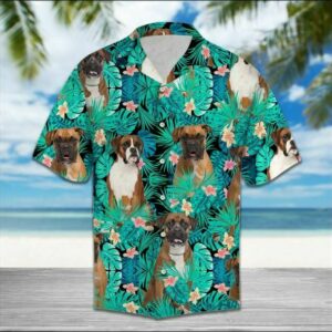 Boxer Tropical Hawaiian Shirt Summer Outfit Beach
