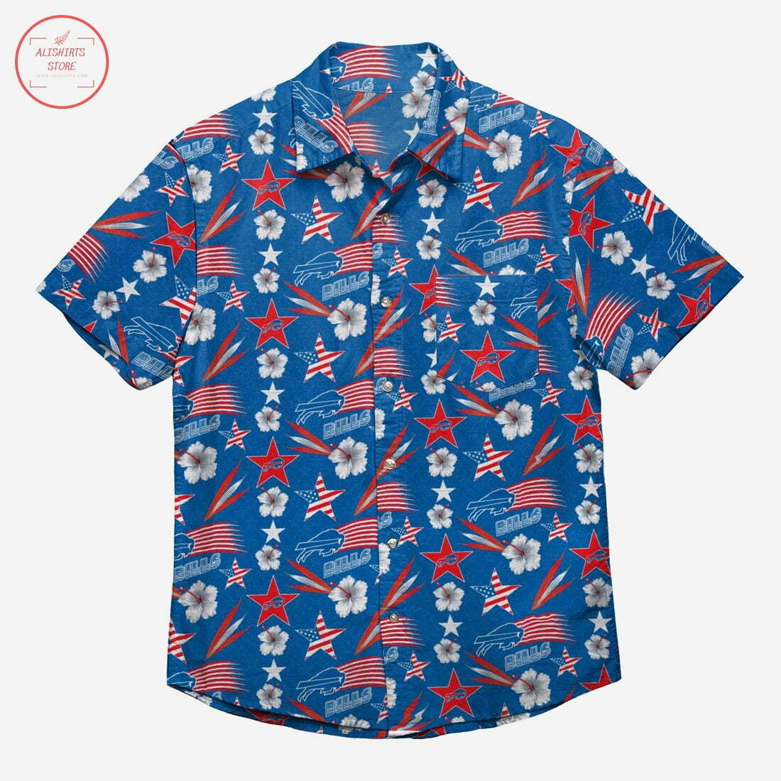 Buffalo Bills Americana Hawaiian Shirt