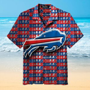 Buffalo Bills Baseball Letter Hawaiian Shirt