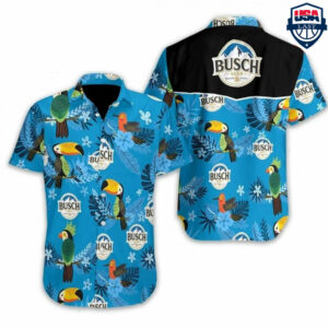 Busch Light Beer Hawaiian Shirt Outfit Summer Beach
